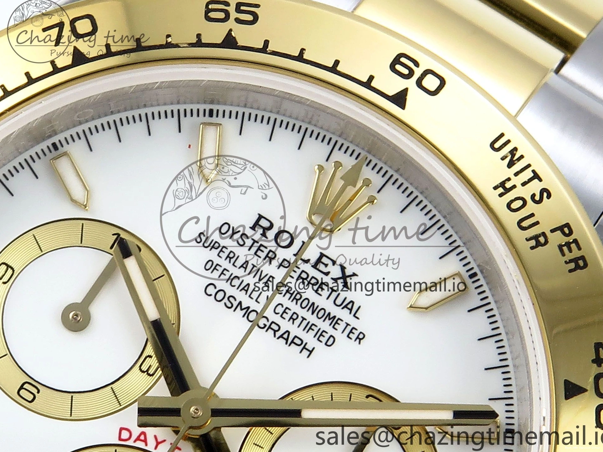 Good Copy Rolex Watches Best on Edition QF 721 V 1:1 Daytona AllSeason SH4131 YG SS Braclet White Dial 126503 1222